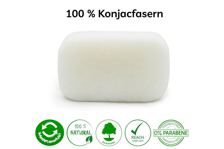 Klassischer Konjac XL Körperschwamm - Elysera