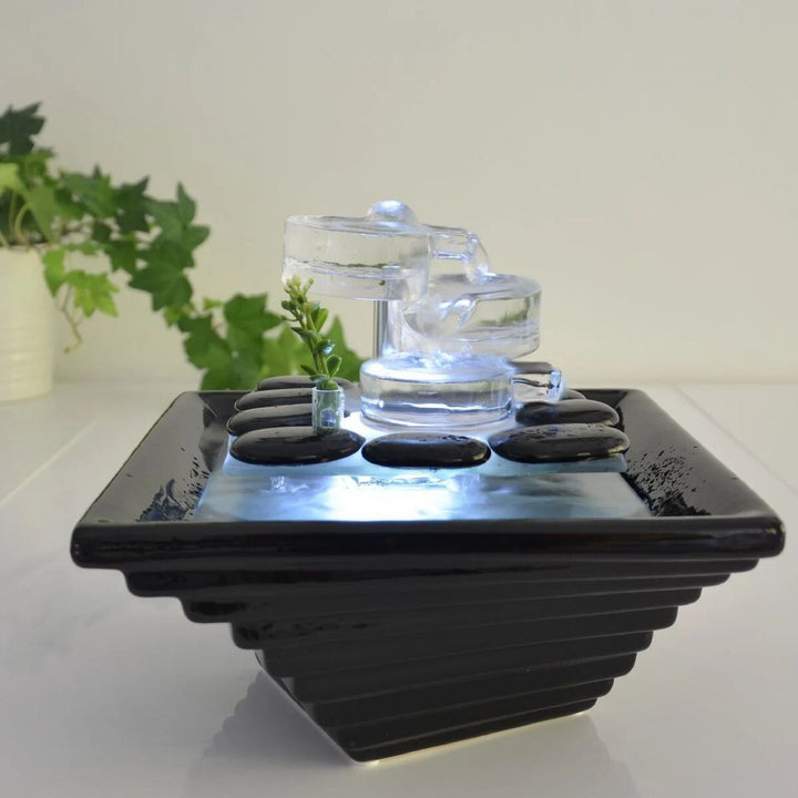 Zimmerbrunnen - Himalaya - Crystal Line in Glas und Keramik - Elysera