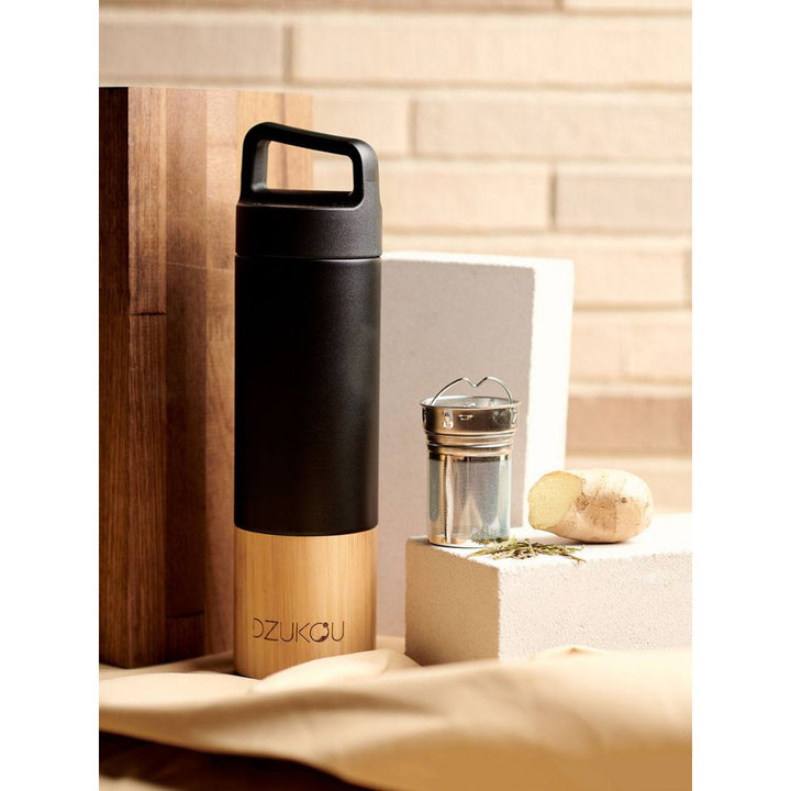 Isolierflasche aus Bambus und Edelstahl - Elysera
