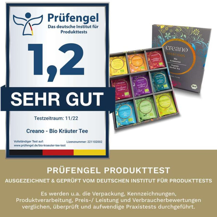 Creano Bio-Kräuter Tee – 27er Mix-Geschenkbox (9 Sorten)