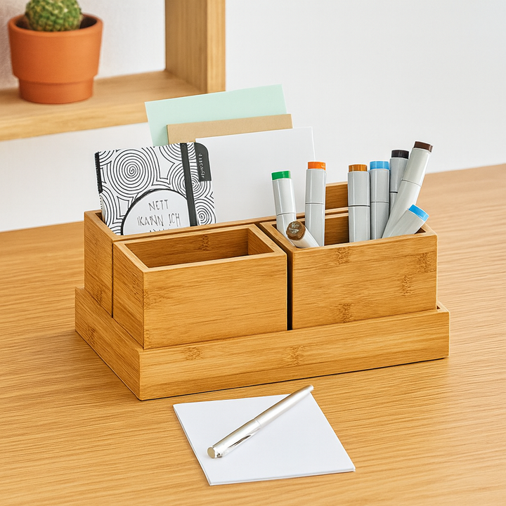Organizer-Set 4-teilig Bambus - Elysera