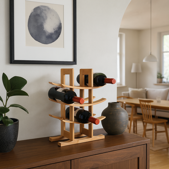 Weinregal für 12 Flaschen Bambus - Elysera