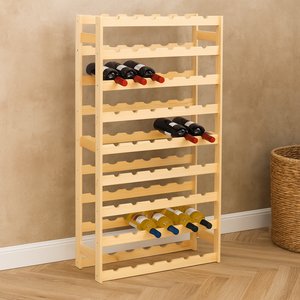 Weinregal für 54 Flaschen Kiefer - Elysera