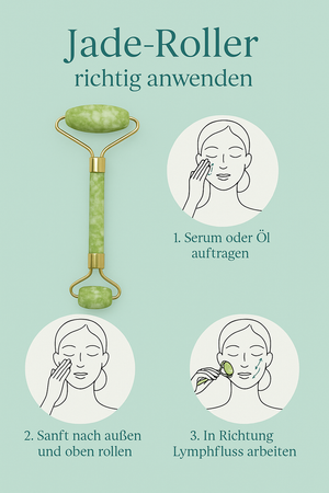 Jade Roller aus Naturstein - Elysera