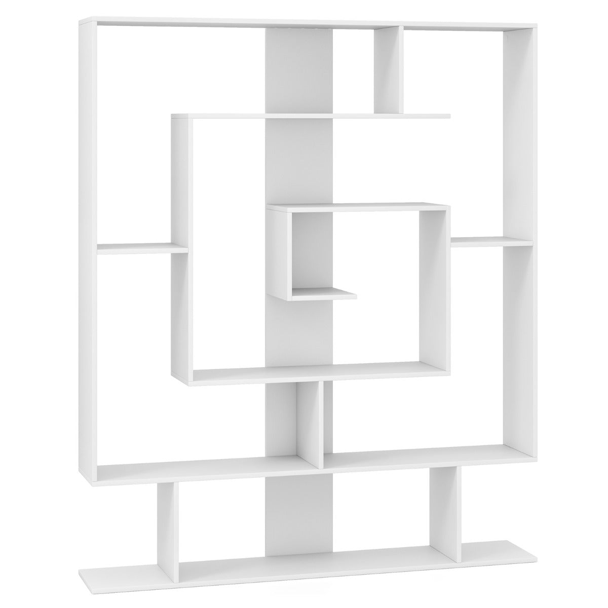 Bücherregal mit 7 Ebenen im geometrischen Design