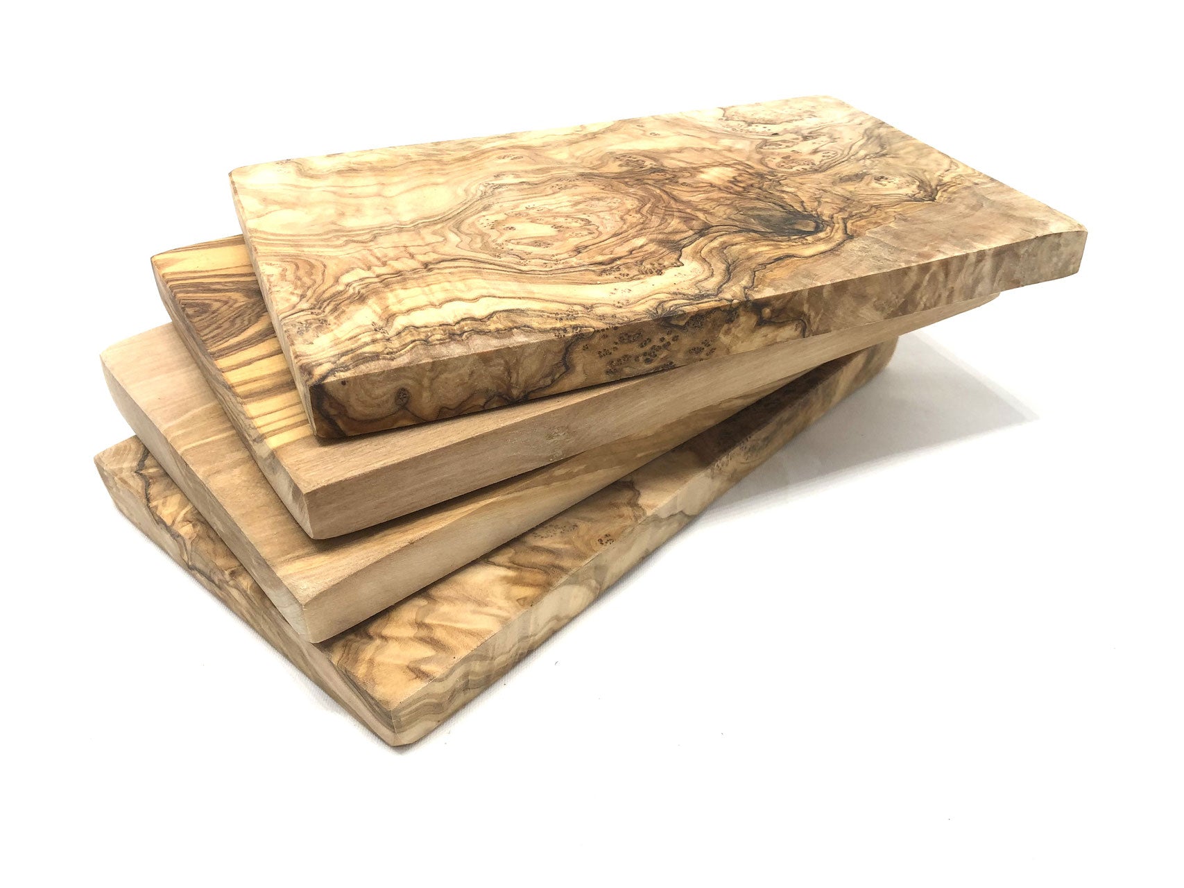 Frühstücksbrett eckig 25 × 15 cm aus Olivenholz - Elysera