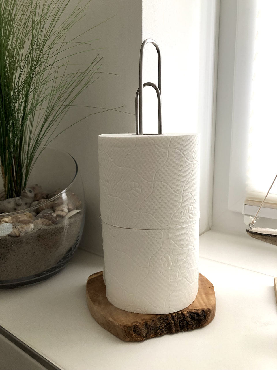 WC-Rollen-Ständer Olivenholz - Elysera