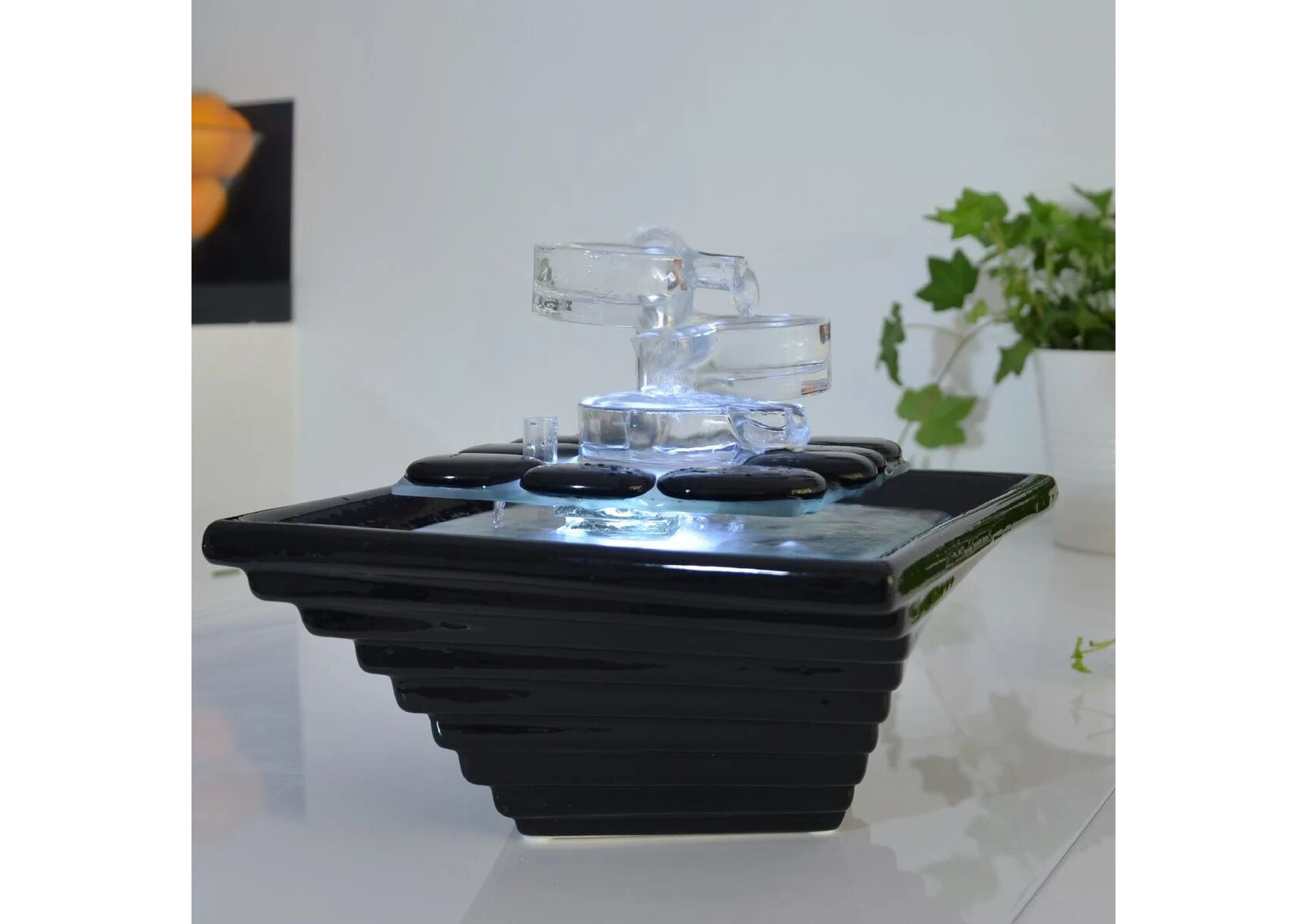 Zimmerbrunnen - Himalaya - Crystal Line in Glas und Keramik - Elysera