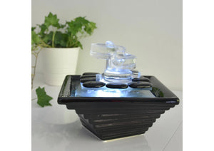 Zimmerbrunnen - Himalaya - Crystal Line in Glas und Keramik - Elysera
