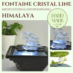 Zimmerbrunnen - Himalaya - Crystal Line in Glas und Keramik - Elysera