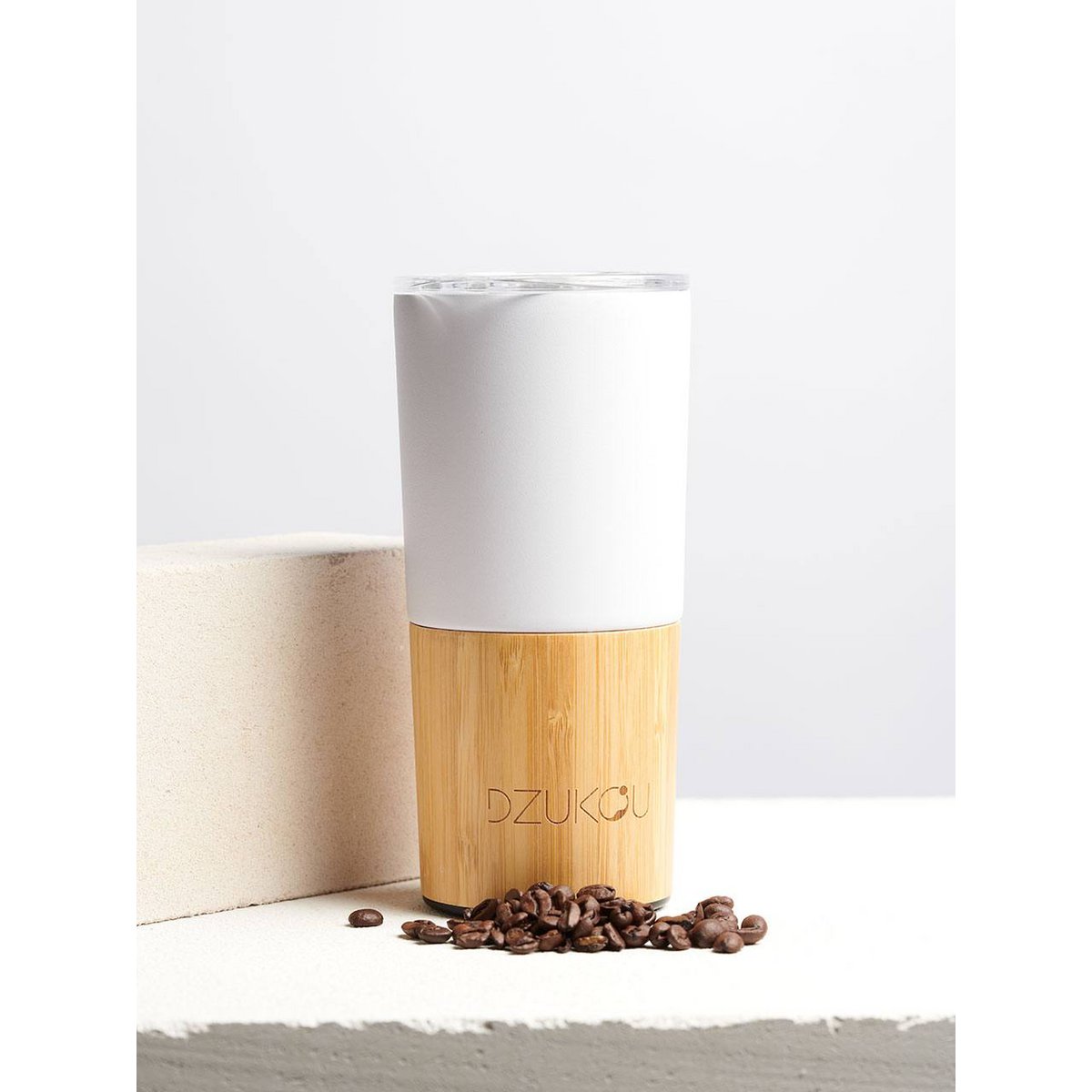 Kaffeebecher aus Bambus und Edelstahl - Elysera