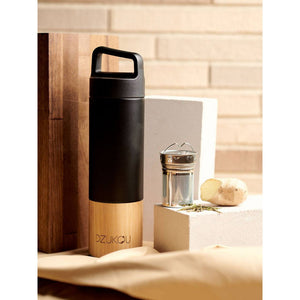 Isolierflasche aus Bambus und Edelstahl - Elysera