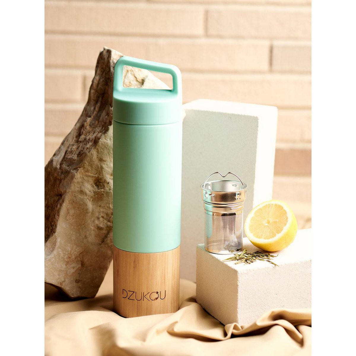 Isolierflasche aus Bambus und Edelstahl - Elysera