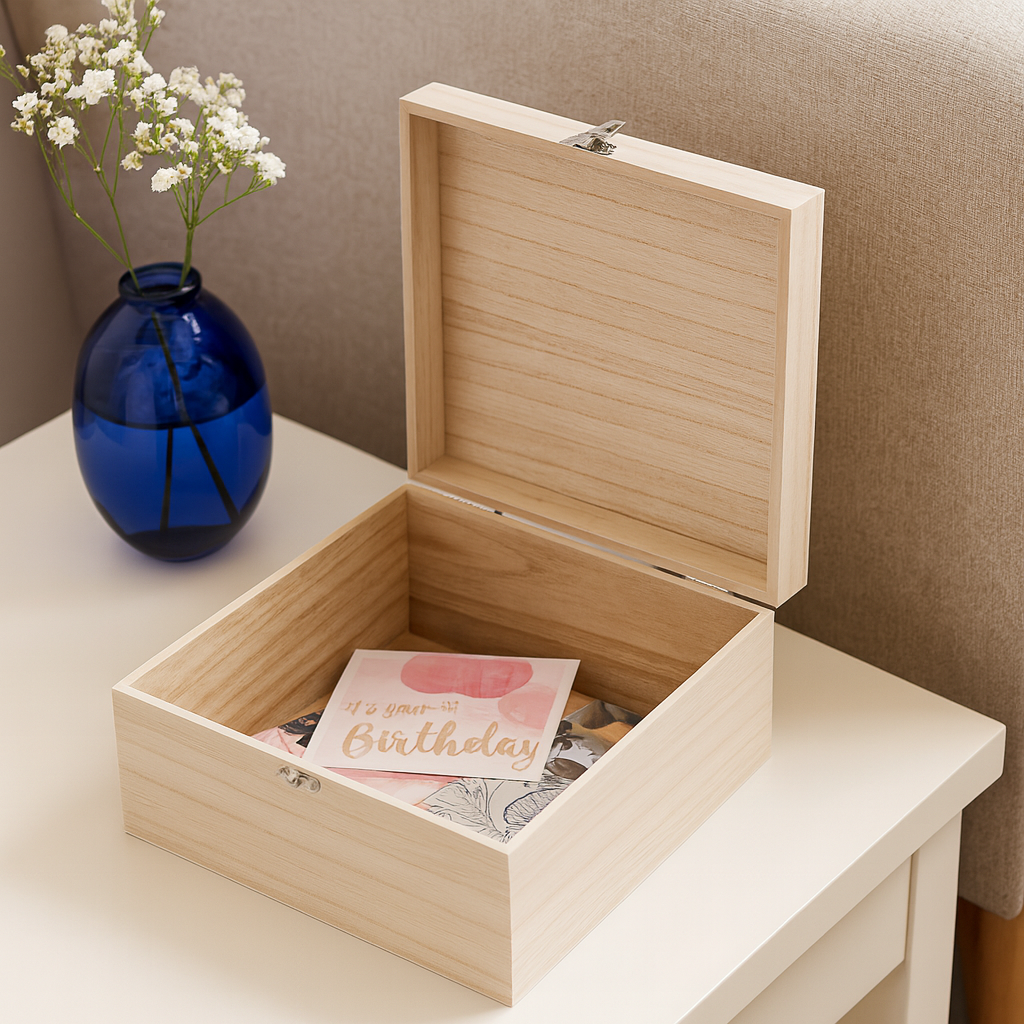 Aufbewahrungsbox Holz - Elysera