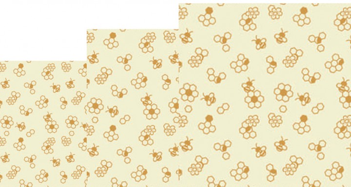 Bienenwachstuch „Honigwaben“ – 3er Set - Elysera