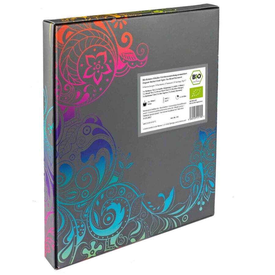 Creano Bio-Kräuter Tee – 27er Mix-Geschenkbox (9 Sorten)