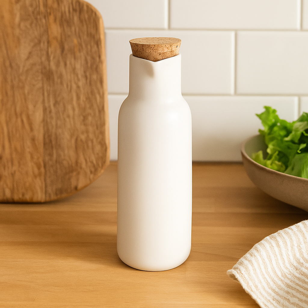 Essig-/Ölflasche Keramik/Kork 300ml - Elysera