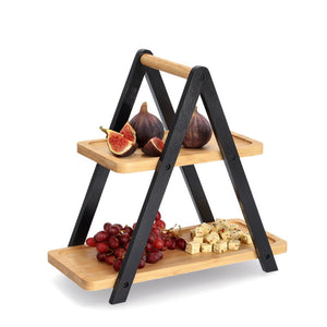 Etagere Bambus/Metall - Elysera