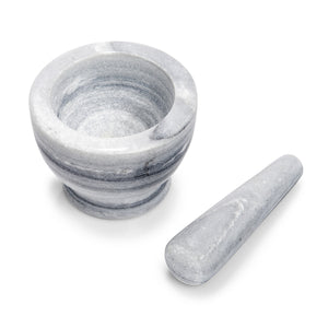 Mörser & Stößel-Set aus Marmor - Elysera