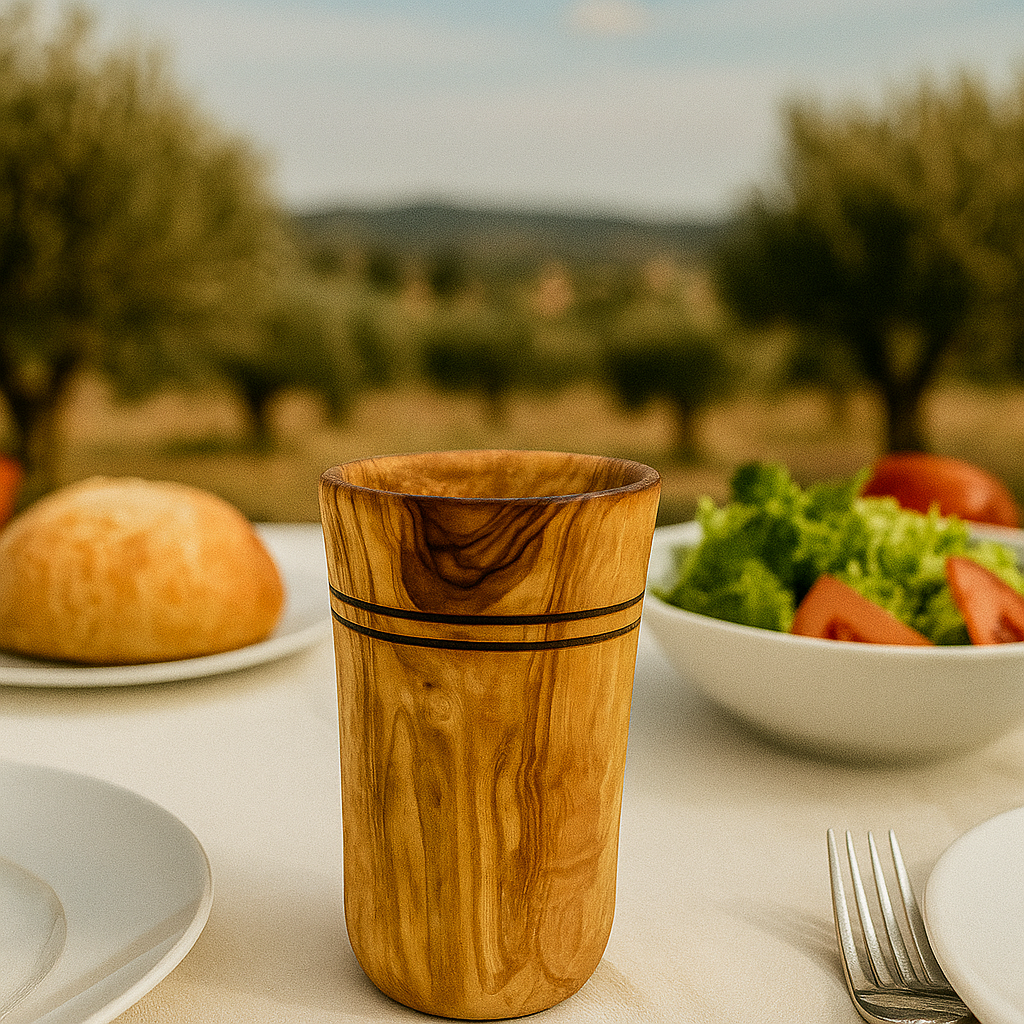 Krug aus Olivenholz
