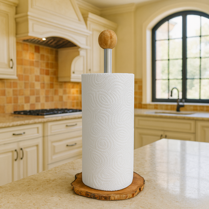 Küchenrollenhalter KLASSIK aus Olivenholz