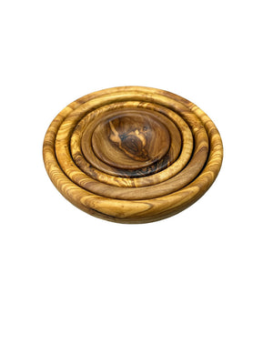 5er-Set Olivenholzschalen - Elysera