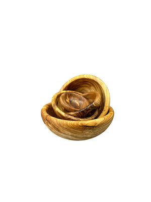 5er-Set Olivenholzschalen - Elysera