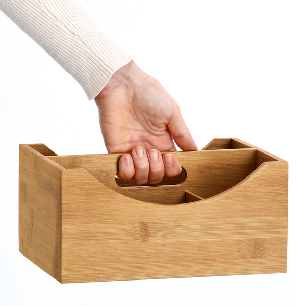 Ordnungsbox mit Griff Bambus/MDF - Elysera