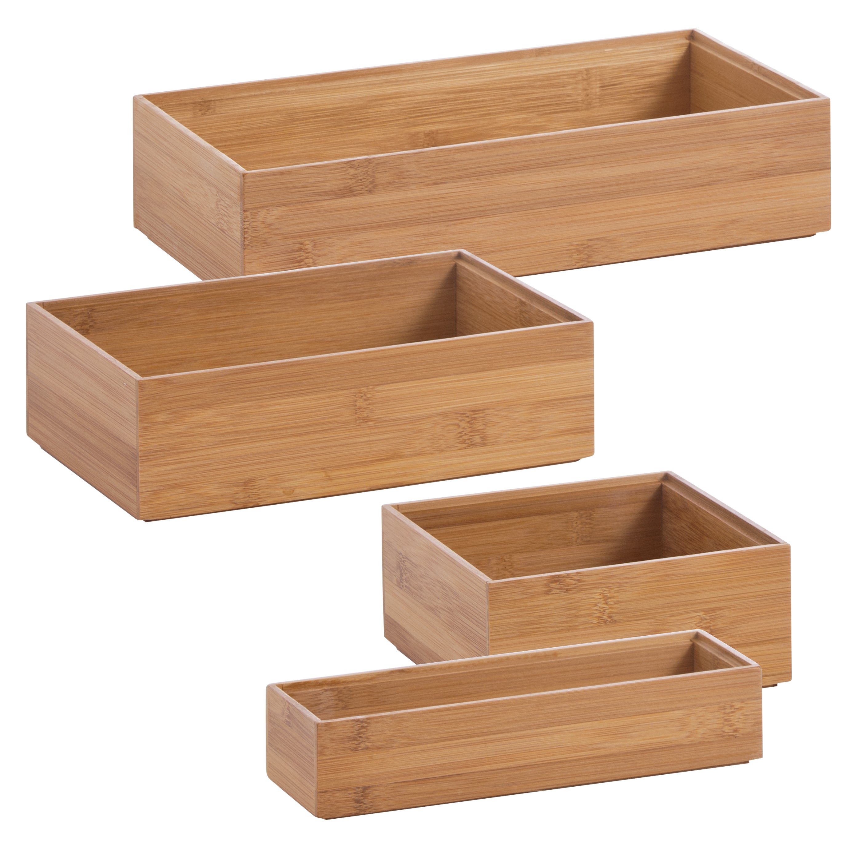 Ordnungsbox Bambus/MDF stapelbar - Elysera