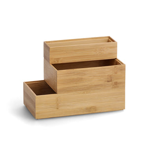 Ordnungsbox Bambus/MDF stapelbar - Elysera