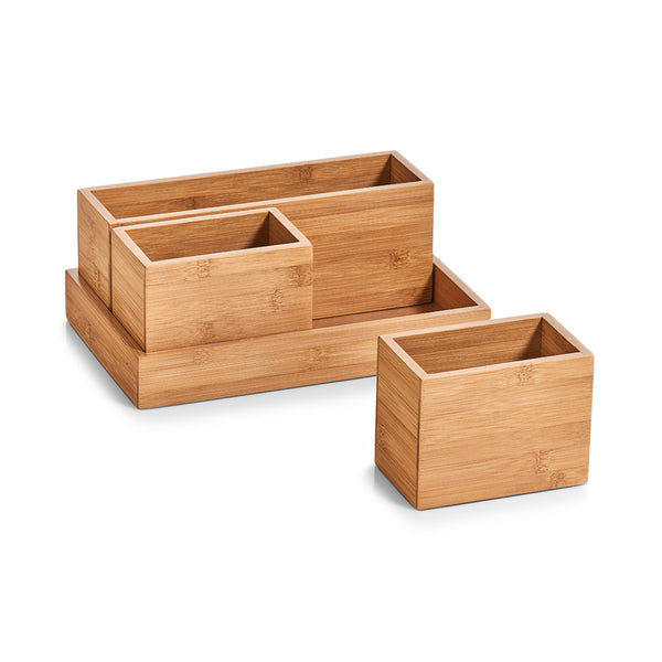 Organizer-Set 4-teilig Bambus - Elysera