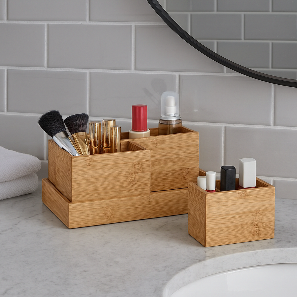 Organizer-Set 4-teilig Bambus - Elysera
