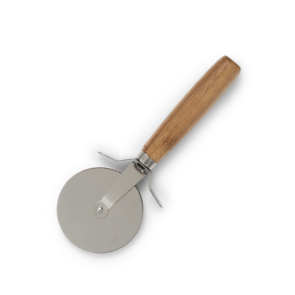 Pizza-Set 2-teilig Bambus/Metall - Elysera
