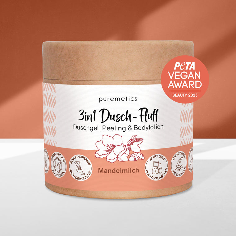 3in1 Dusch-Fluff „Mandelmilch“