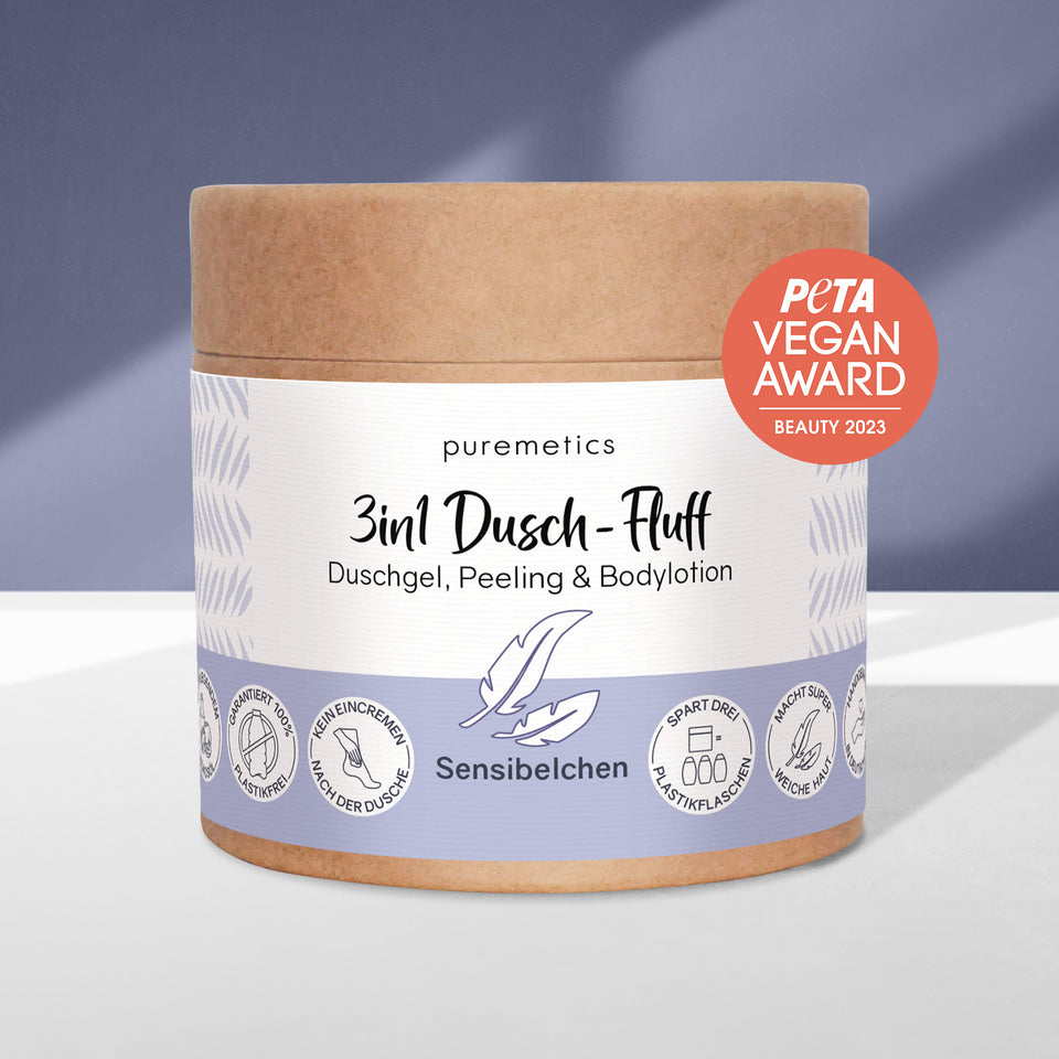 3in1 Dusch-Fluff „Sensibelchen“
