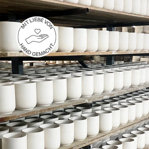 MY FLUFF Keramikgefäß „Türkis / Sand / Lichtgrau“ - Elysera