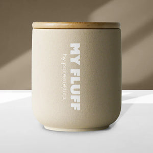 MY FLUFF Keramikgefäß „Türkis / Sand / Lichtgrau“ - Elysera