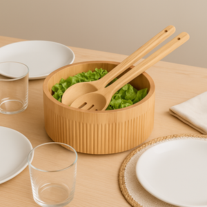 Salatbesteck-Set 2-teilig Gummibaum - Elysera