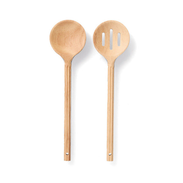 Salatbesteck-Set 2-teilig Gummibaum - Elysera