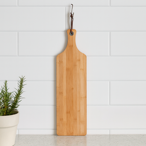 Schneide-/Servierbrett mit Griff Bambus - Elysera