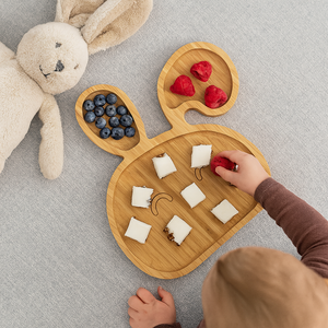 Snackteller "Fuchs" und "Hase" Bambus - Elysera