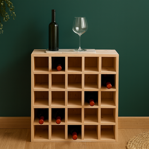 Weinregal für 25 Flaschen Nadelholz - Elysera