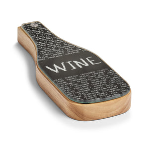 Wein-Set 4-teilig Edelstahl/Gummibaum/Glas - Elysera