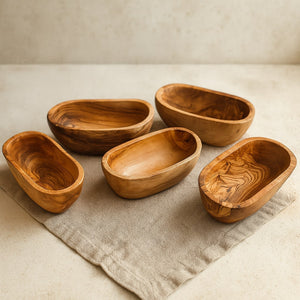 Tapas-Schale aus Olivenholz - Elysera