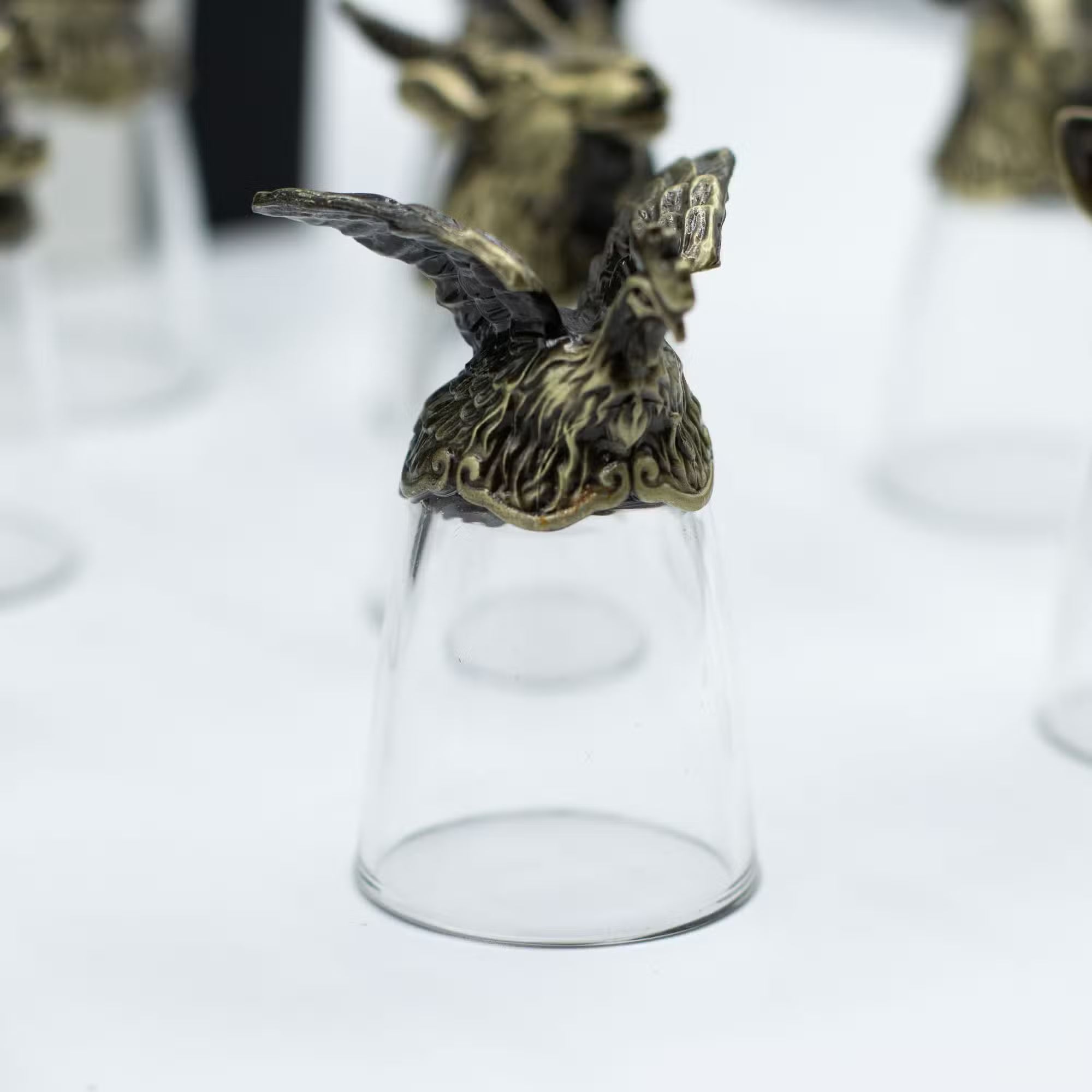 Schnapsglas-Set chinesische Tierkreiszeichen Geschenkbox