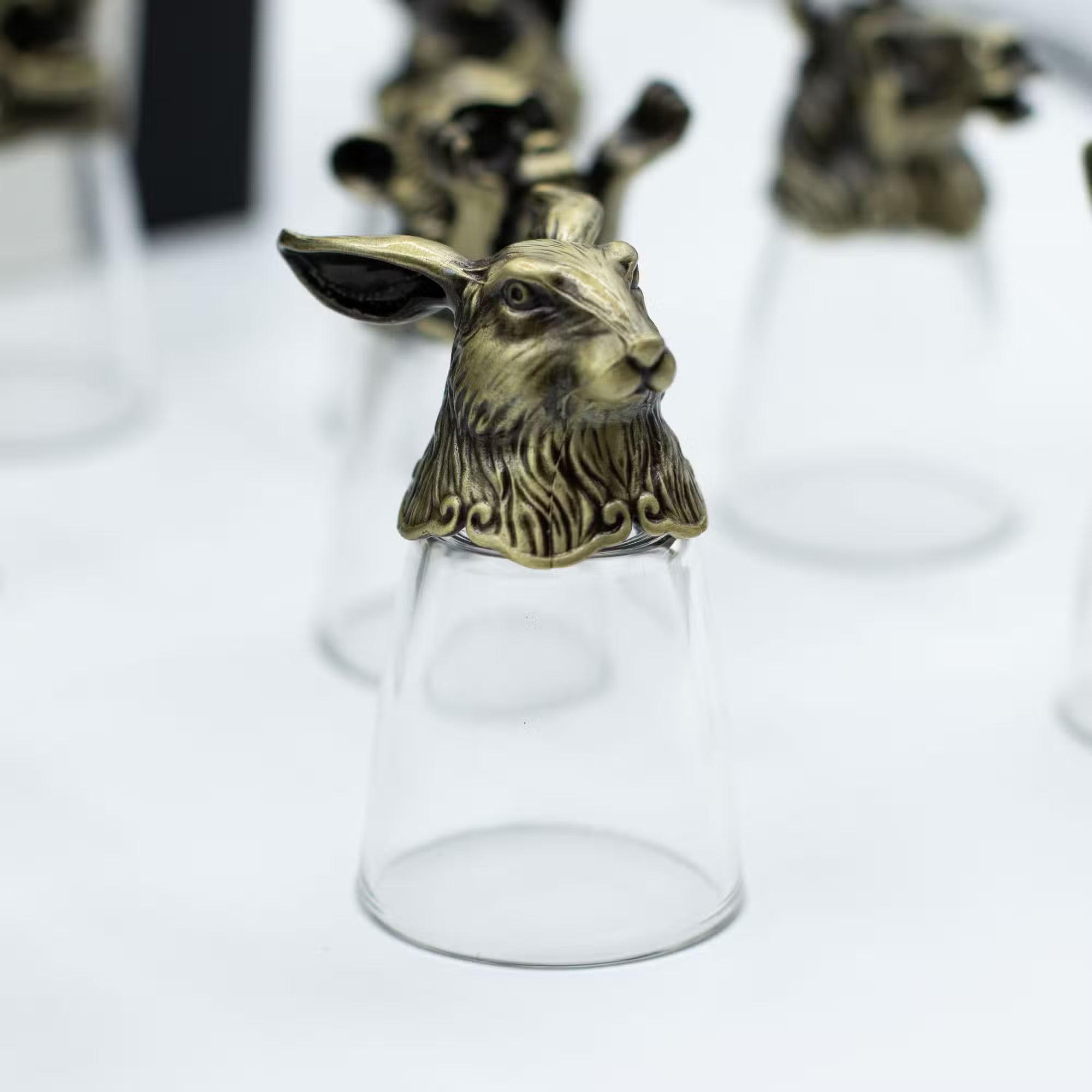 Schnapsglas-Set chinesische Tierkreiszeichen Geschenkbox